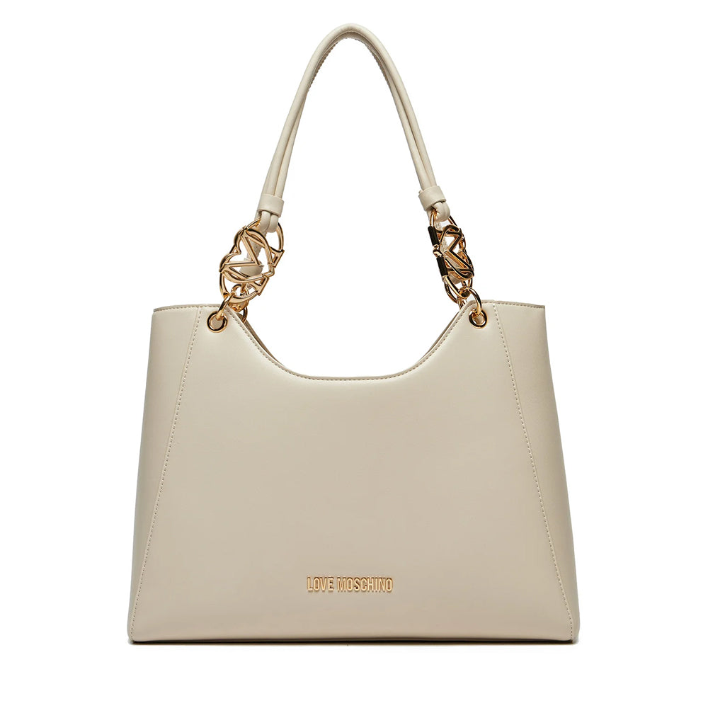 Shopping Bag LOVE MOSCHINO linea Jewel Avorio