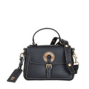 Borsa a Mano con Tracolla LOVE MOSCHINO linea Logo Eyelet Nera