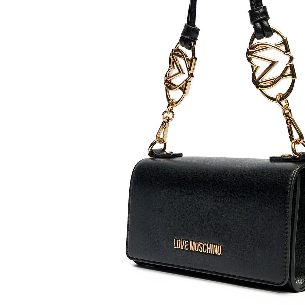 Borsa Donna a Spalla LOVE MOSCHINO linea Jewel Nera