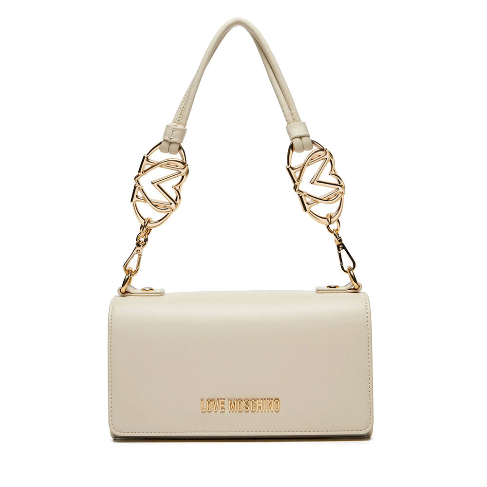 Borsa Donna a Spalla LOVE MOSCHINO linea Jewel Avorio