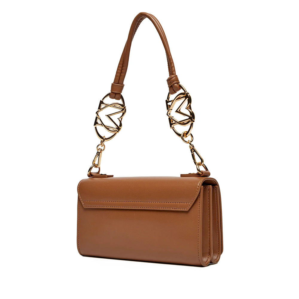 Borsa Donna a Spalla LOVE MOSCHINO linea Jewel color Cammello