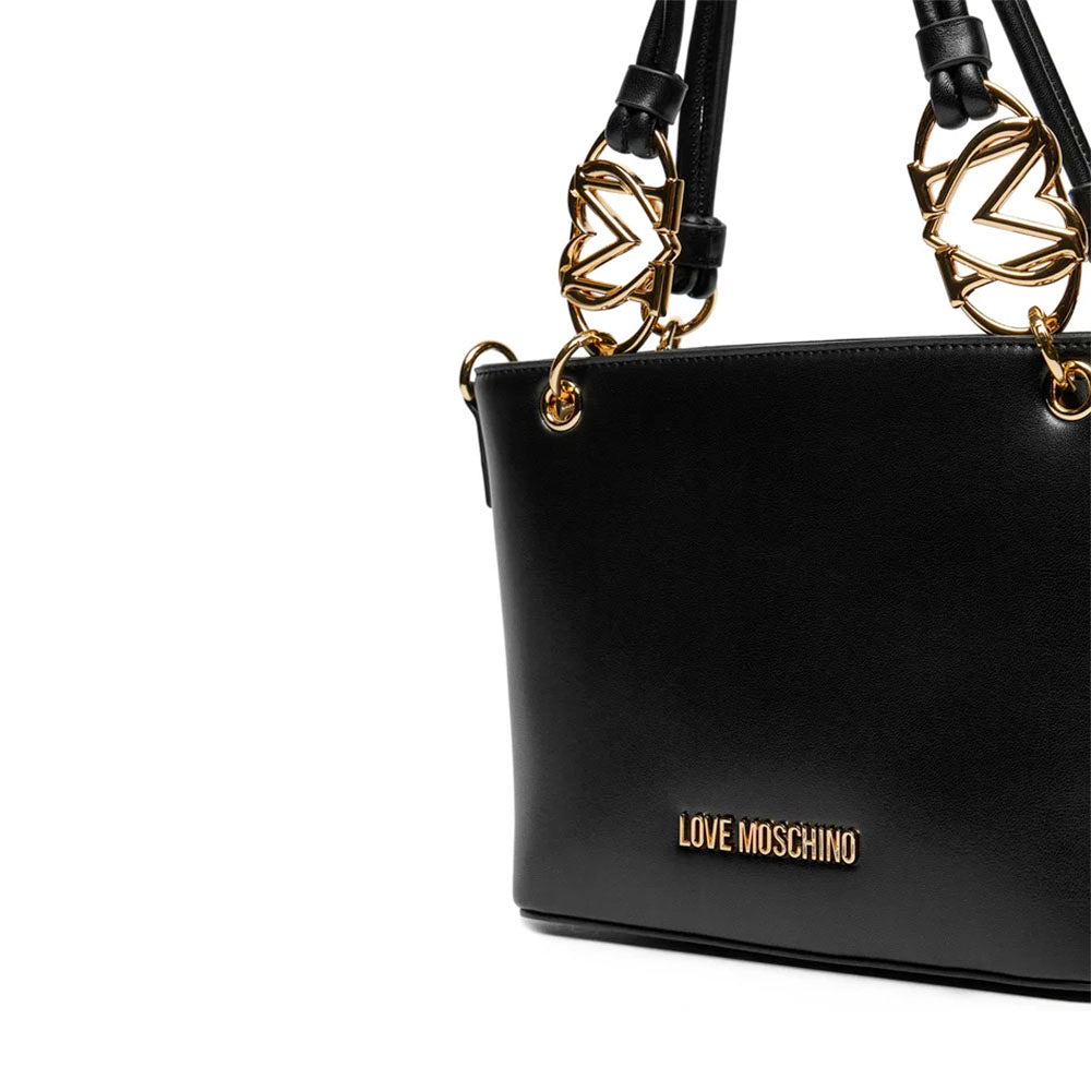 Borsa Donna a Mano con Tracolla LOVE MOSCHINO linea Jewel Nera