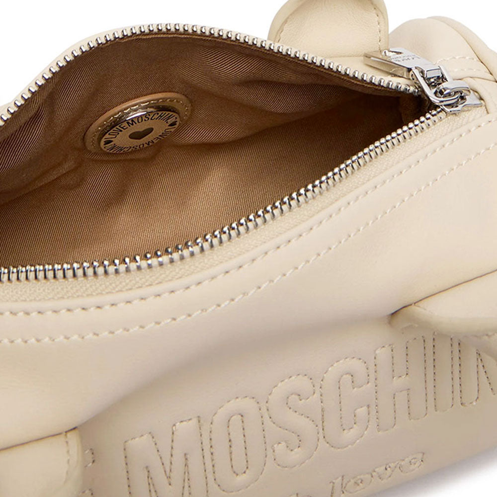 Borsa Donna Bauletto Mini LOVE MOSCHINO in Ecopelle Avorio