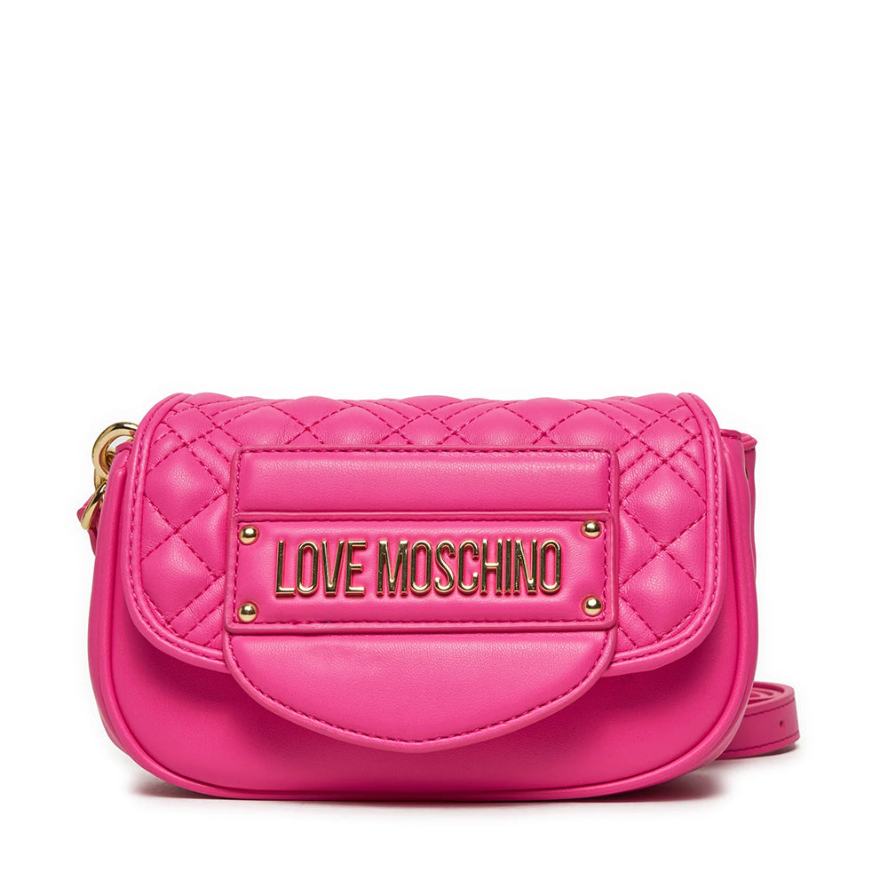 Borsa a Tracolla LOVE MOSCHINO linea Quilted Tab Fuxia