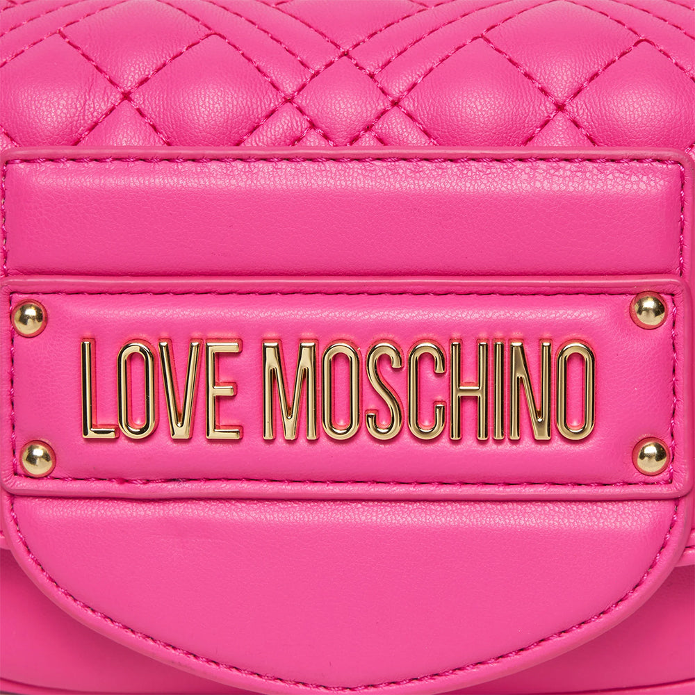 Borsa a Tracolla LOVE MOSCHINO linea Quilted Tab Fuxia