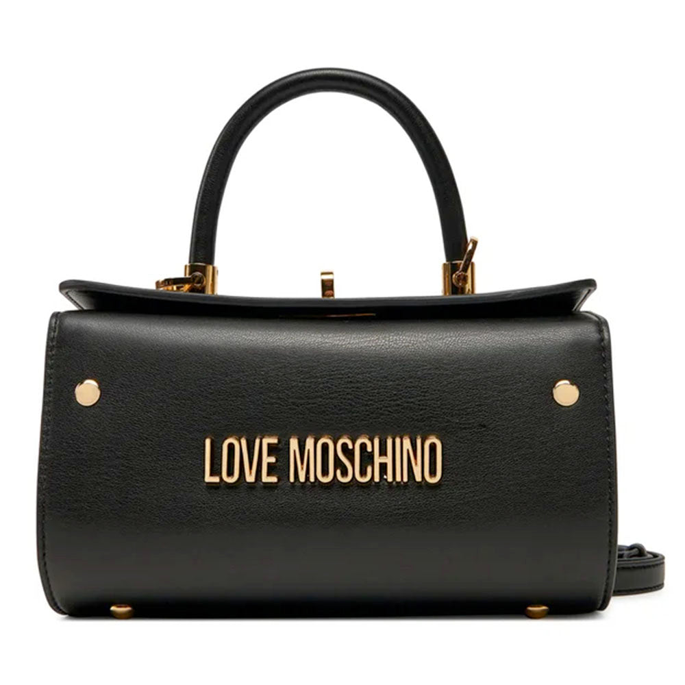 Bauletto Mini a Mano LOVE MOSCHINO linea Lettering Logo Nero