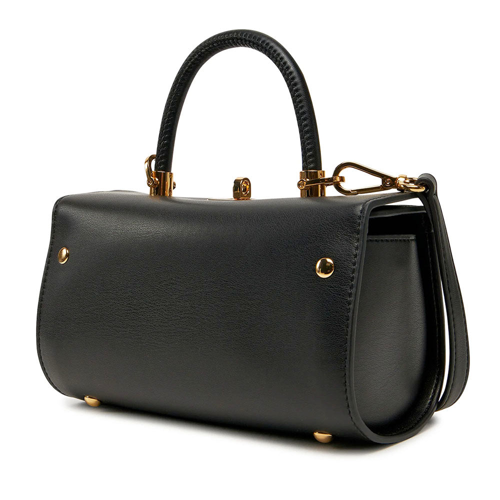 Bauletto Mini a Mano LOVE MOSCHINO linea Lettering Logo Nero
