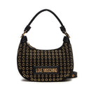 LOVE MOSCHINO Handtasche Hobo Bag Glam Up Linie Schwarz