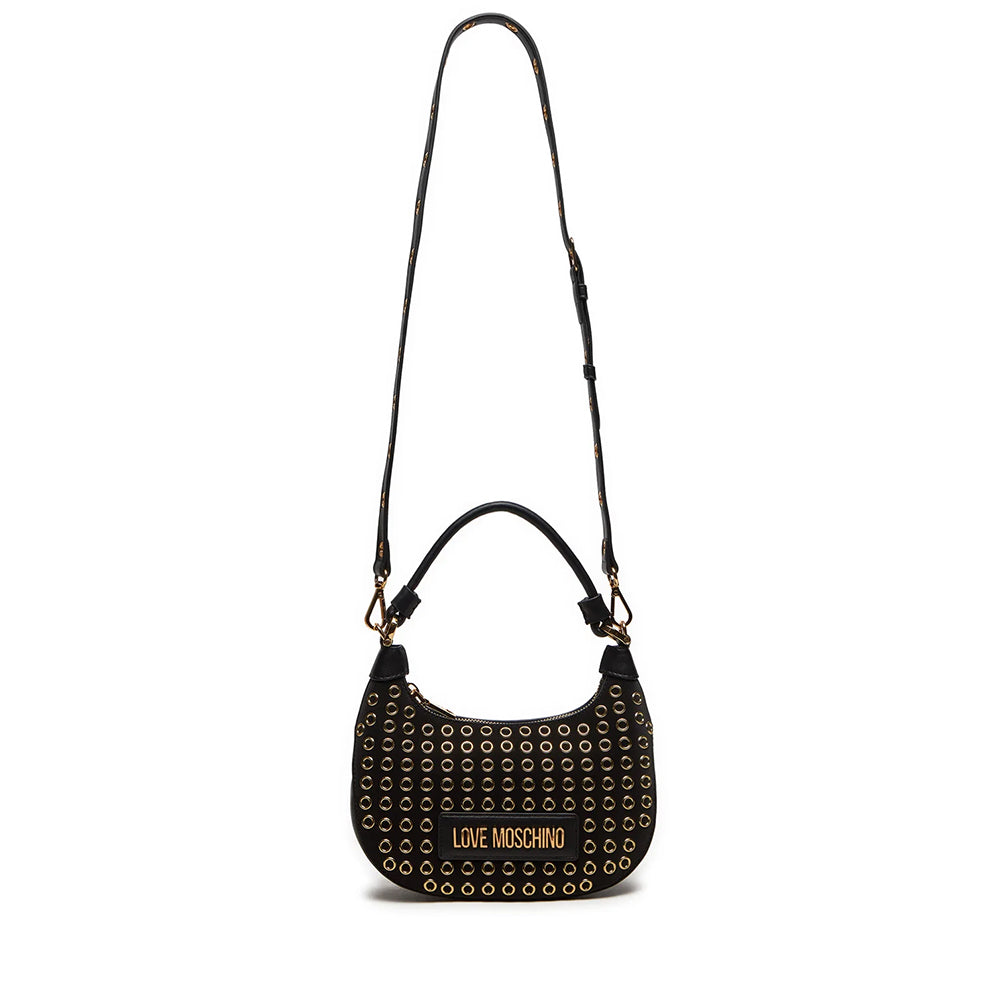 LOVE MOSCHINO Handtasche Hobo Bag Glam Up Linie Schwarz