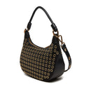 LOVE MOSCHINO Handtasche Hobo Bag Glam Up Linie Schwarz