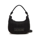 LOVE MOSCHINO Schwarze Glam Up Line Hand-Hobo-Tasche mit Gunmetal-Logo