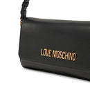LOVE MOSCHINO LOGO LETTERING
Flache Umhängetasche in Schwarz
