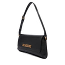 Borsa Piatta a Spalla LOVE MOSCHINO linea Lettering Logo Nero