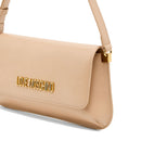 Borsa Piatta a Spalla LOVE MOSCHINO linea Lettering Logo Nude