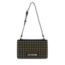 LOVE MOSCHINO Damen Umhängetasche Glam Up Linie Schwarz