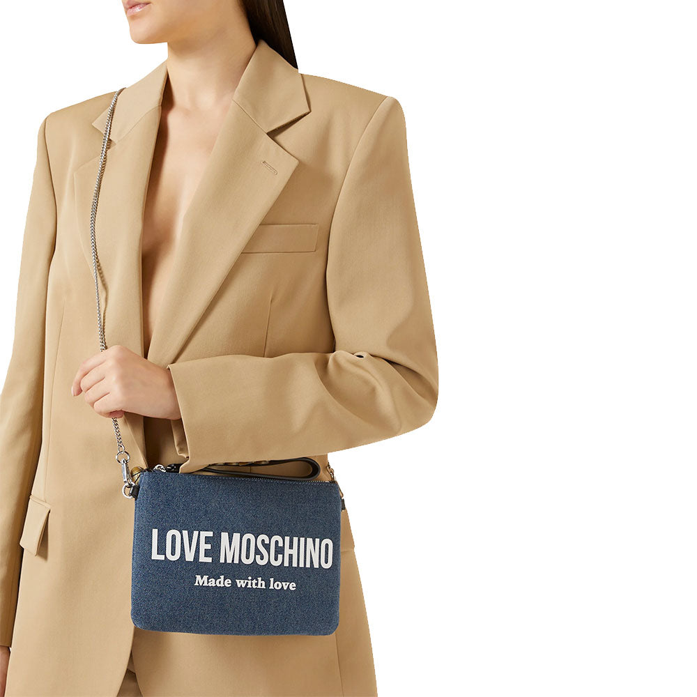 Pochette Donna LOVE MOSCHINO in Denim Blu
