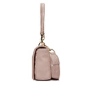 Gesteppte Schulter- und Umhängetasche für Damen LOVE MOSCHINO Logo-Schriftzug in Puderrosa