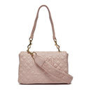 Gesteppte Schulter- und Umhängetasche für Damen LOVE MOSCHINO Logo-Schriftzug in Puderrosa