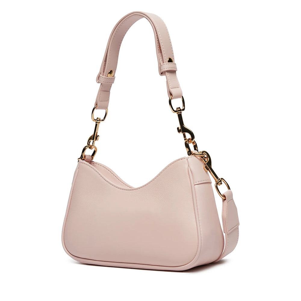 LOVE MOSCHINO Dangling Linie 
Hobo Bag aus puderrosa Leder