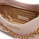 LOVE MOSCHINO Dangling Linie 
Hobo Bag aus puderrosa Leder
