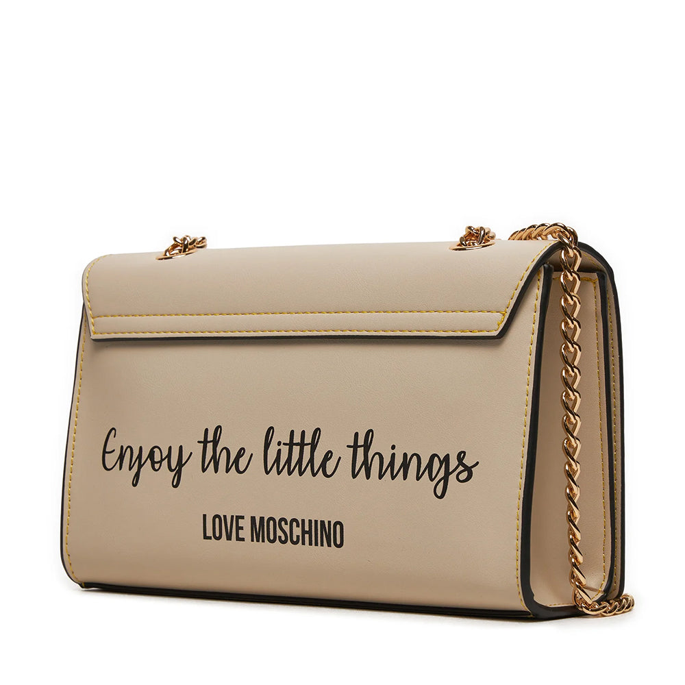 Borsa a Spalla e a Tracolla LOVE MOSCHINO linea Enjoy The Little Things Avorio