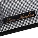 Borsa Donna a Spalla LOVE MOSCHINO Argento con Strass
