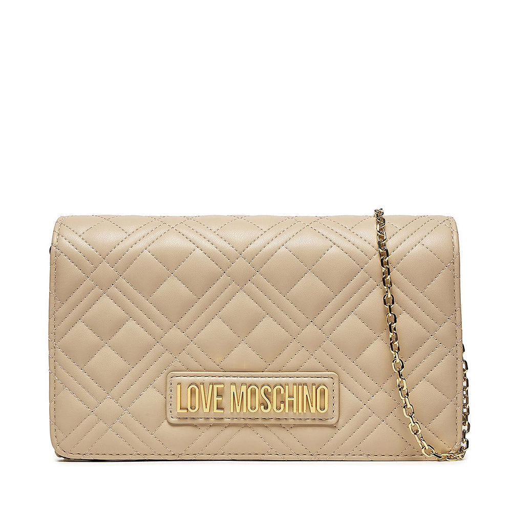 Clutch Donna con Tracolla LOVE MOSCHINO linea Smart Daily Quilted Avorio