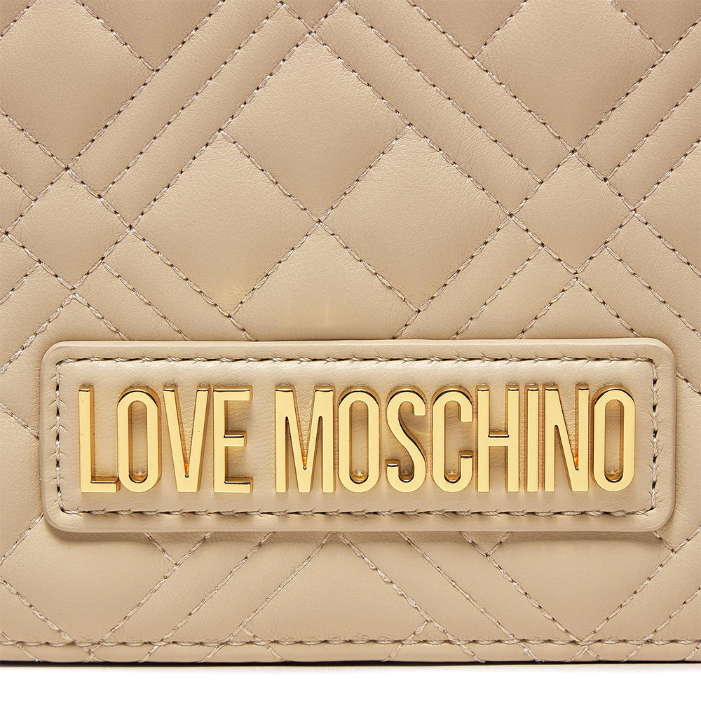 Clutch Donna con Tracolla LOVE MOSCHINO linea Smart Daily Quilted Avorio