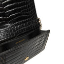 Clutch Donna con Tracolla LOVE MOSCHINO linea Shiny Croco Nero