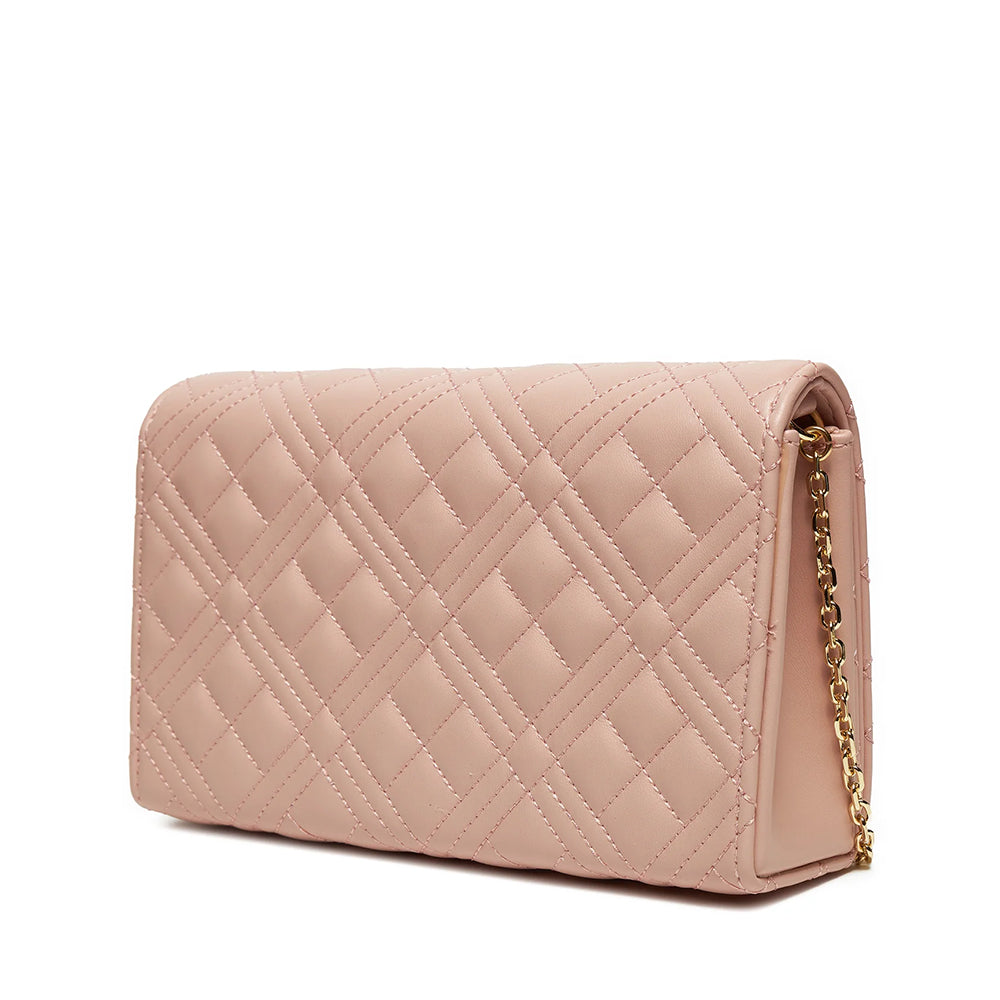 Clutch Donna con Tracolla LOVE MOSCHINO linea Smart Daily Quilted Cipria