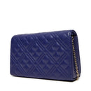 Clutch Donna con Tracolla LOVE MOSCHINO linea Smart Daily Quilted Blu Scuro