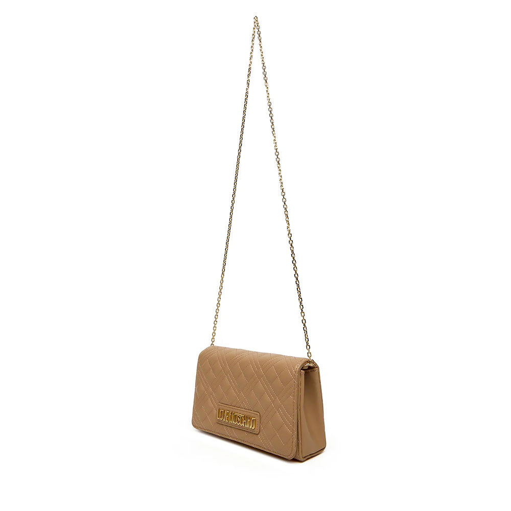 Clutch Donna con Tracolla LOVE MOSCHINO linea Smart Daily Quilted Beige