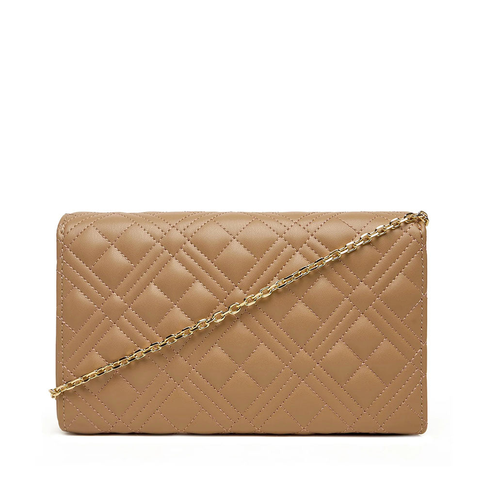 Clutch Donna con Tracolla LOVE MOSCHINO linea Smart Daily Quilted Beige