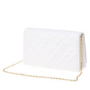 LOVE MOSCHINO Damen-Clutch mit Schultergurt Smart Daily Quilted White-Linie