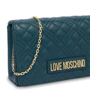 Clutch Donna con Tracolla LOVE MOSCHINO linea Smart Daily Quilted Smeraldo