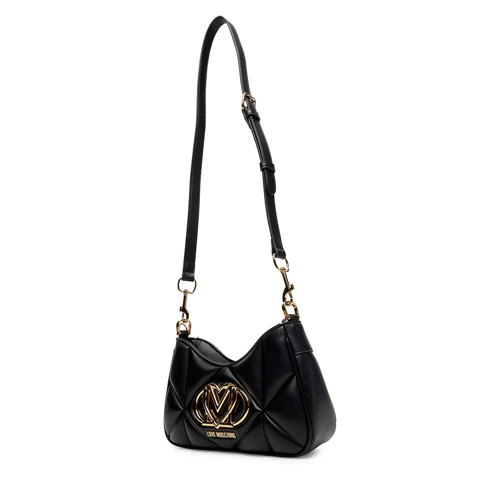 Borsa Donna a Spalla Trapuntata LOVE MOSCHINO linea Embossed Nera