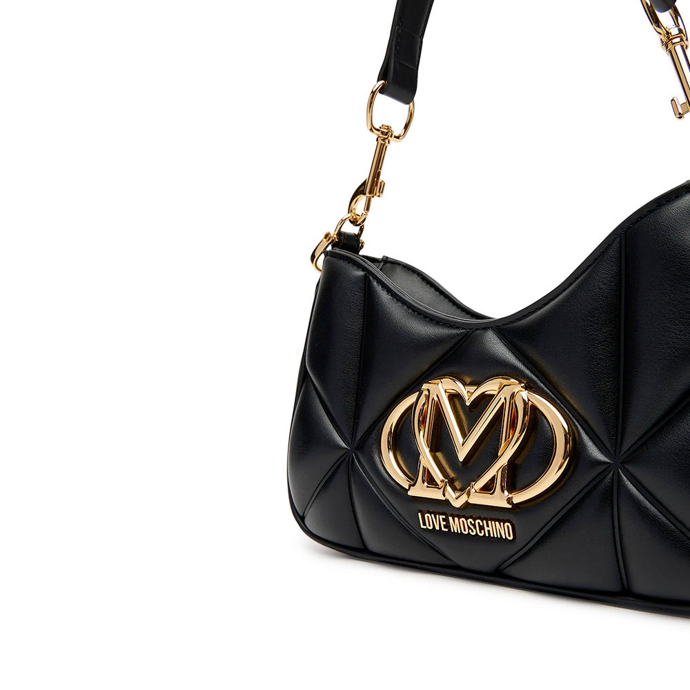 Borsa Donna a Spalla Trapuntata LOVE MOSCHINO linea Embossed Nera
