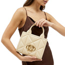 Borsa Donna a Mano Trapuntata LOVE MOSCHINO linea Embossed color Burro