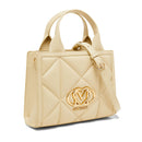 Borsa Donna a Mano Trapuntata LOVE MOSCHINO linea Embossed color Burro
