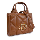 Borsa Donna a Mano Trapuntata LOVE MOSCHINO linea Embossed color Cuoio