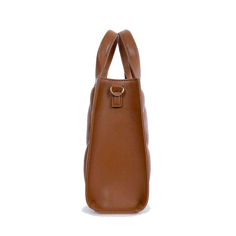 Borsa Donna a Mano Trapuntata LOVE MOSCHINO linea Embossed color Cuoio