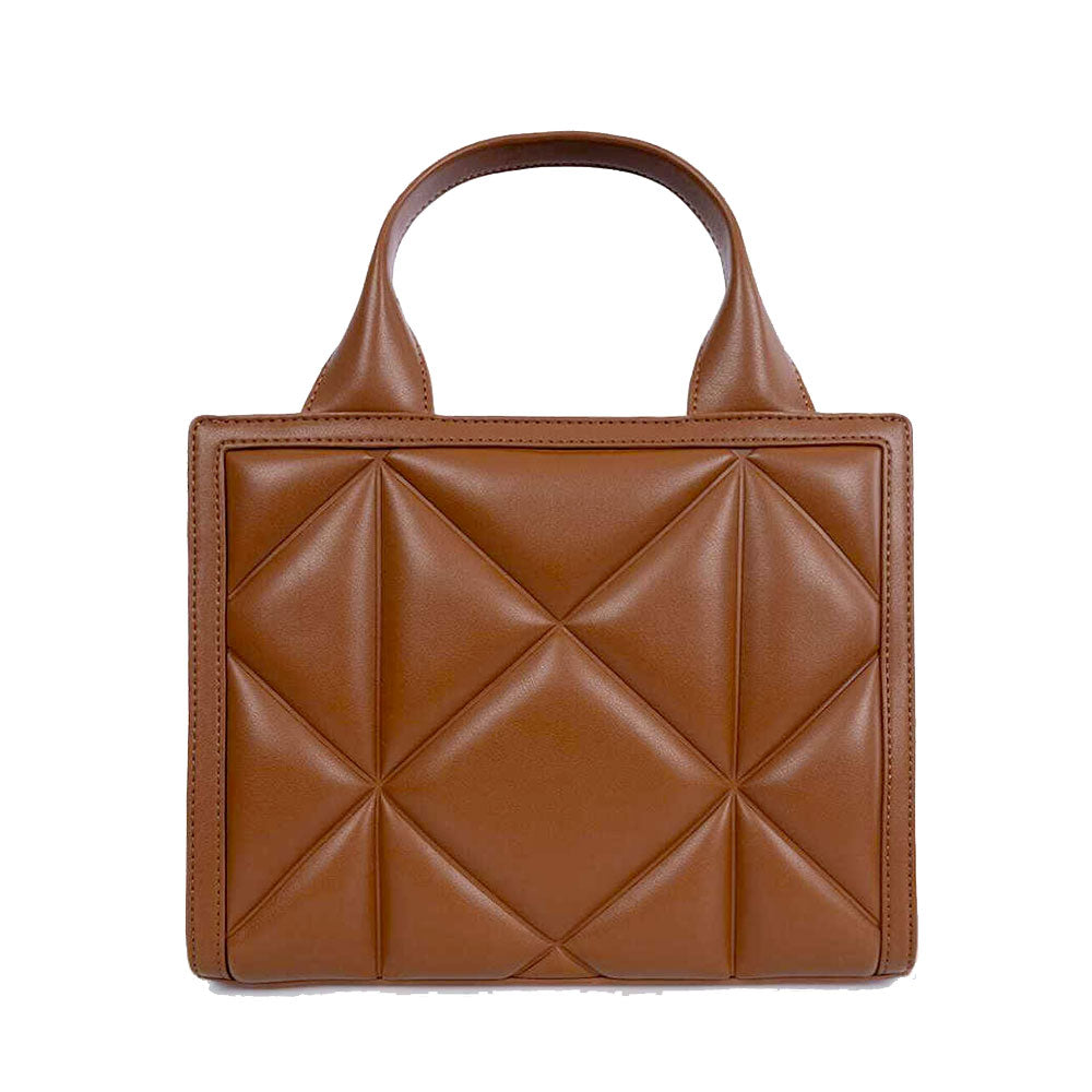 Borsa Donna a Mano Trapuntata LOVE MOSCHINO linea Embossed color Cuoio