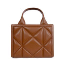 Borsa Donna a Mano Trapuntata LOVE MOSCHINO linea Embossed color Cuoio