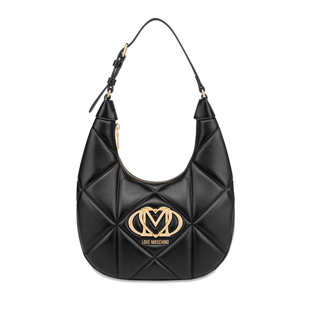 Hobo Bag Trapuntata LOVE MOSCHINO linea Embossed Nera
