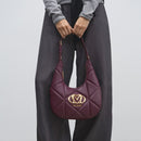 Hobo Bag Trapuntata LOVE MOSCHINO linea Embossed color Vino