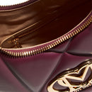 Hobo Bag Trapuntata LOVE MOSCHINO linea Embossed color Vino