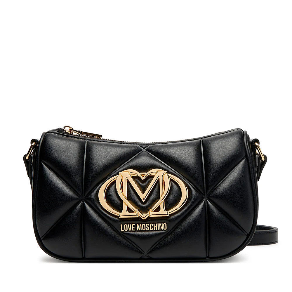 Borsa Donna a Tracolla Trapuntata LOVE MOSCHINO linea Embossed Nera