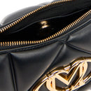 Borsa Donna a Tracolla Trapuntata LOVE MOSCHINO linea Embossed Nera