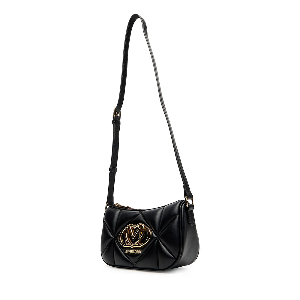 Borsa Donna a Tracolla Trapuntata LOVE MOSCHINO linea Embossed Nera
