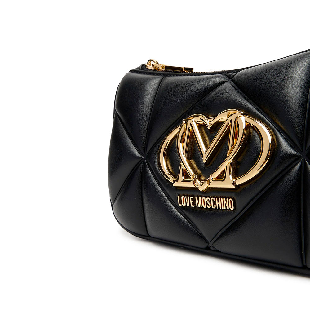Borsa Donna a Tracolla Trapuntata LOVE MOSCHINO linea Embossed Nera